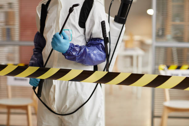 Professional Biohazard technician working in Brussels, WI